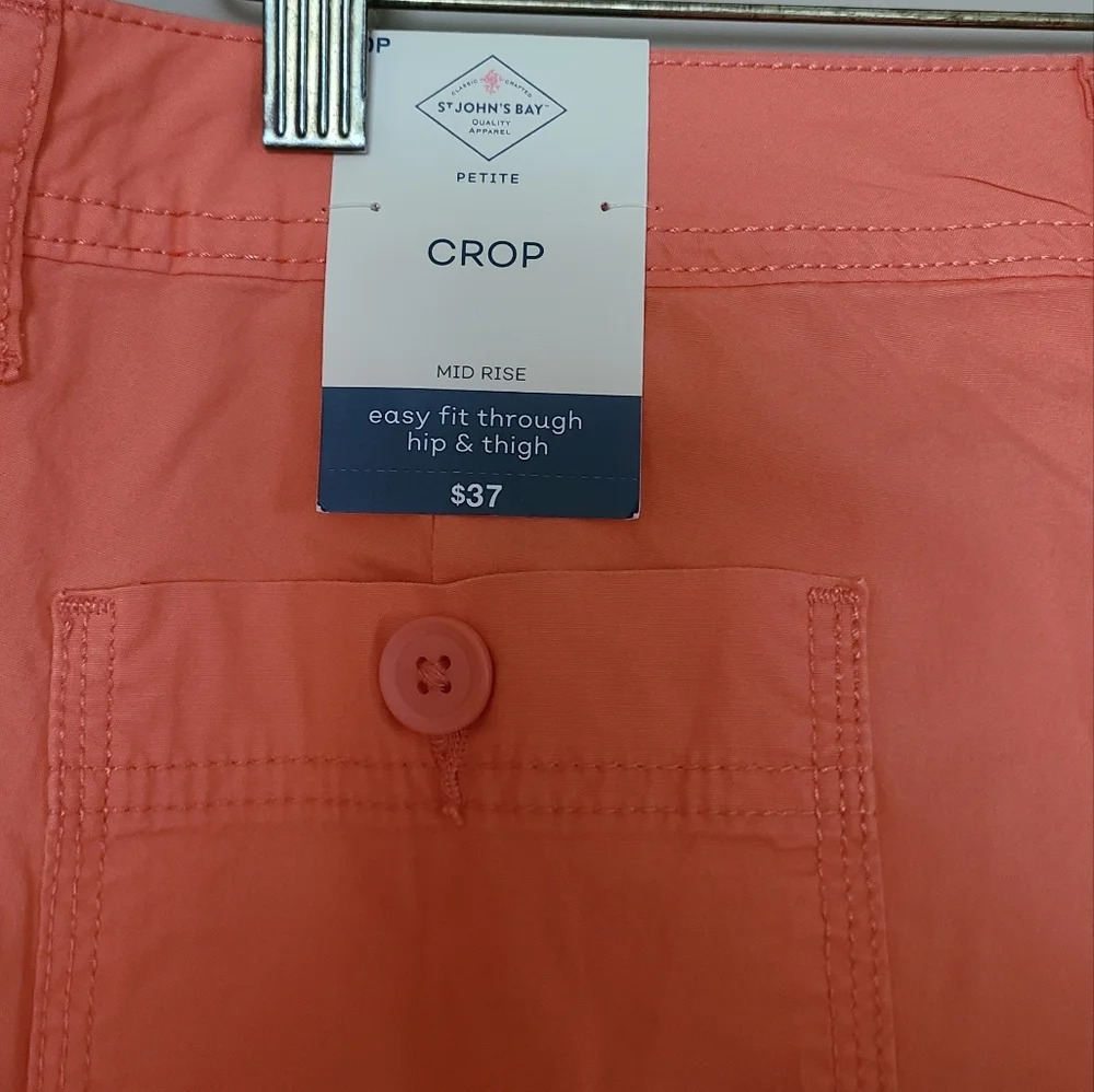 NWT St.John's bay women's capri Pants crop sz 10P - Picture 5 of 10